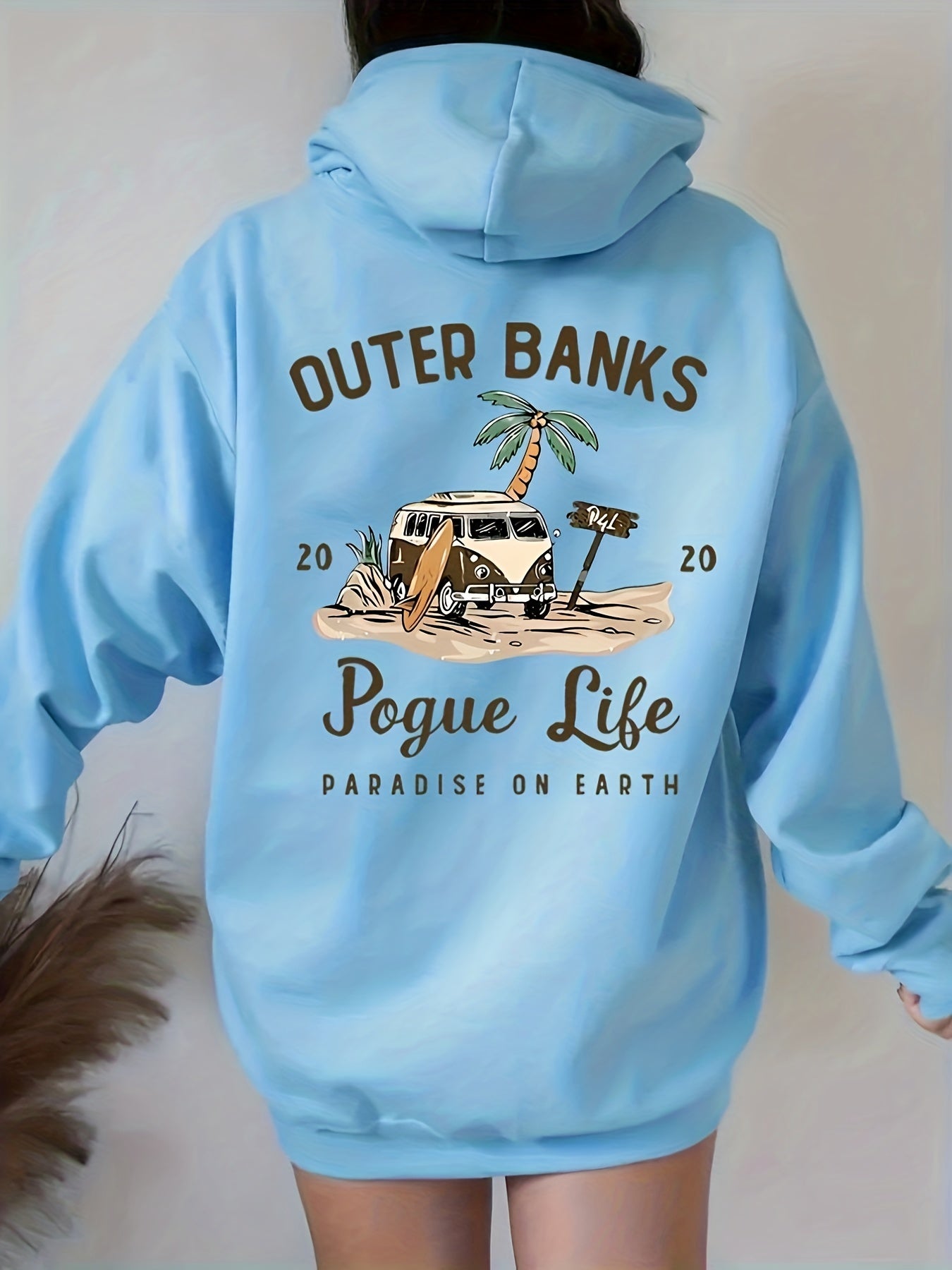 Pogue Life Graphic Hoodie for Women - Cozy Pocket Sweatshirt with Drawstring