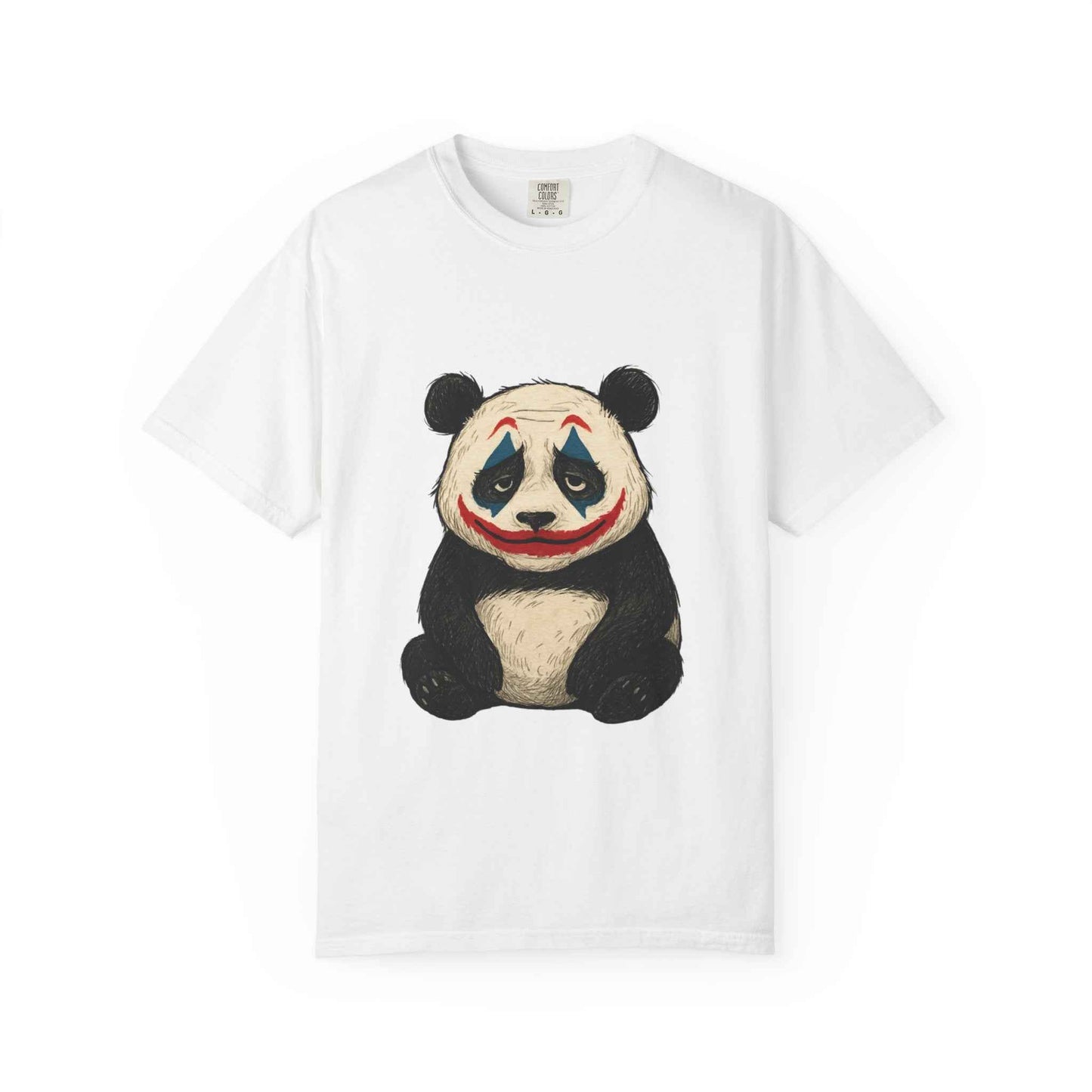 Panda Graphic T-Shirt | Hilarious Panda Joker Tee, Fun Unisex Casual Wear, Unique Gift for Animal Lovers, Halloween Costume Idea - StylePicksBySei