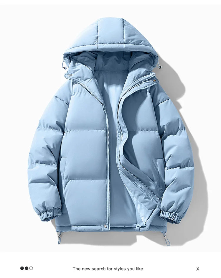 Men's Waterproof Thermal Jacket - Detachable Hood Winter Coat