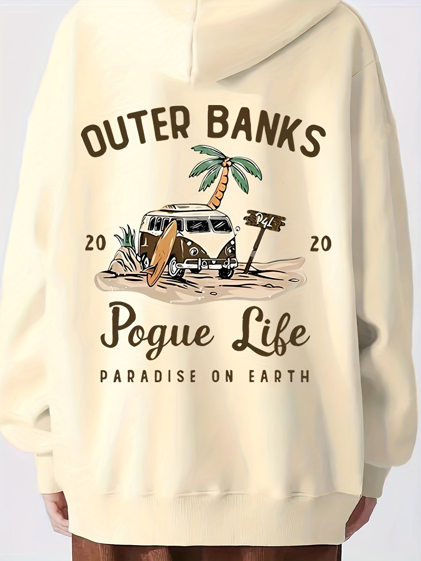 Pogue Life Graphic Hoodie for Women - Cozy Pocket Sweatshirt with Drawstring