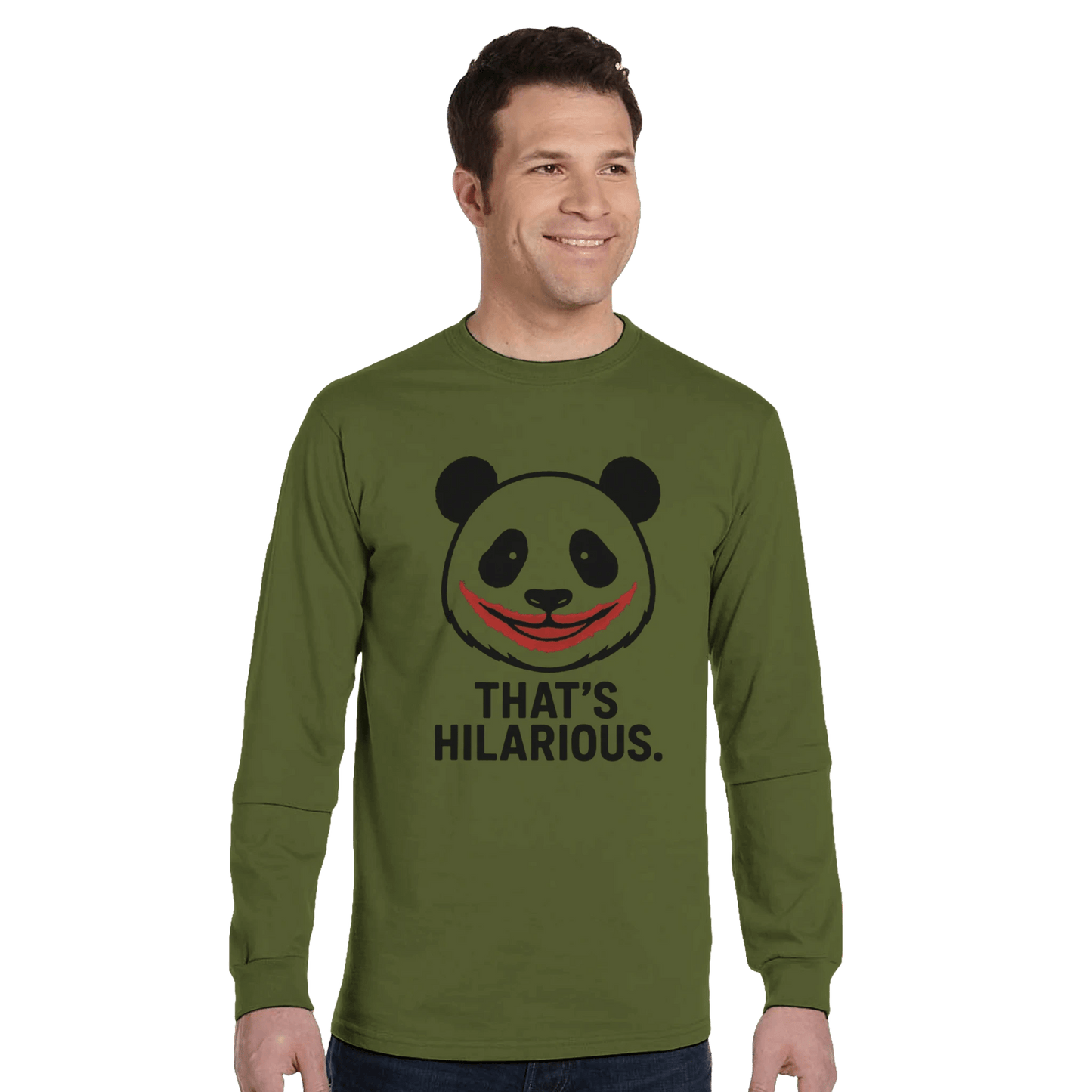 Long Sleeve T-Shirt | Sustainable Long Sleeve T-Shirt - That’s Hilarious Organic Cotton Tee - StylePicksBySei