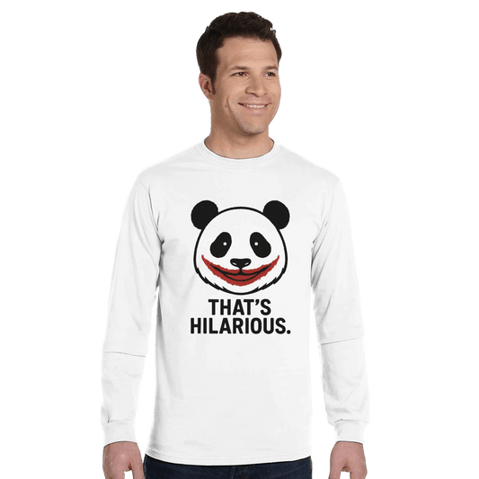 Long Sleeve T-Shirt | Sustainable Long Sleeve T-Shirt - That’s Hilarious Organic Cotton Tee - StylePicksBySei