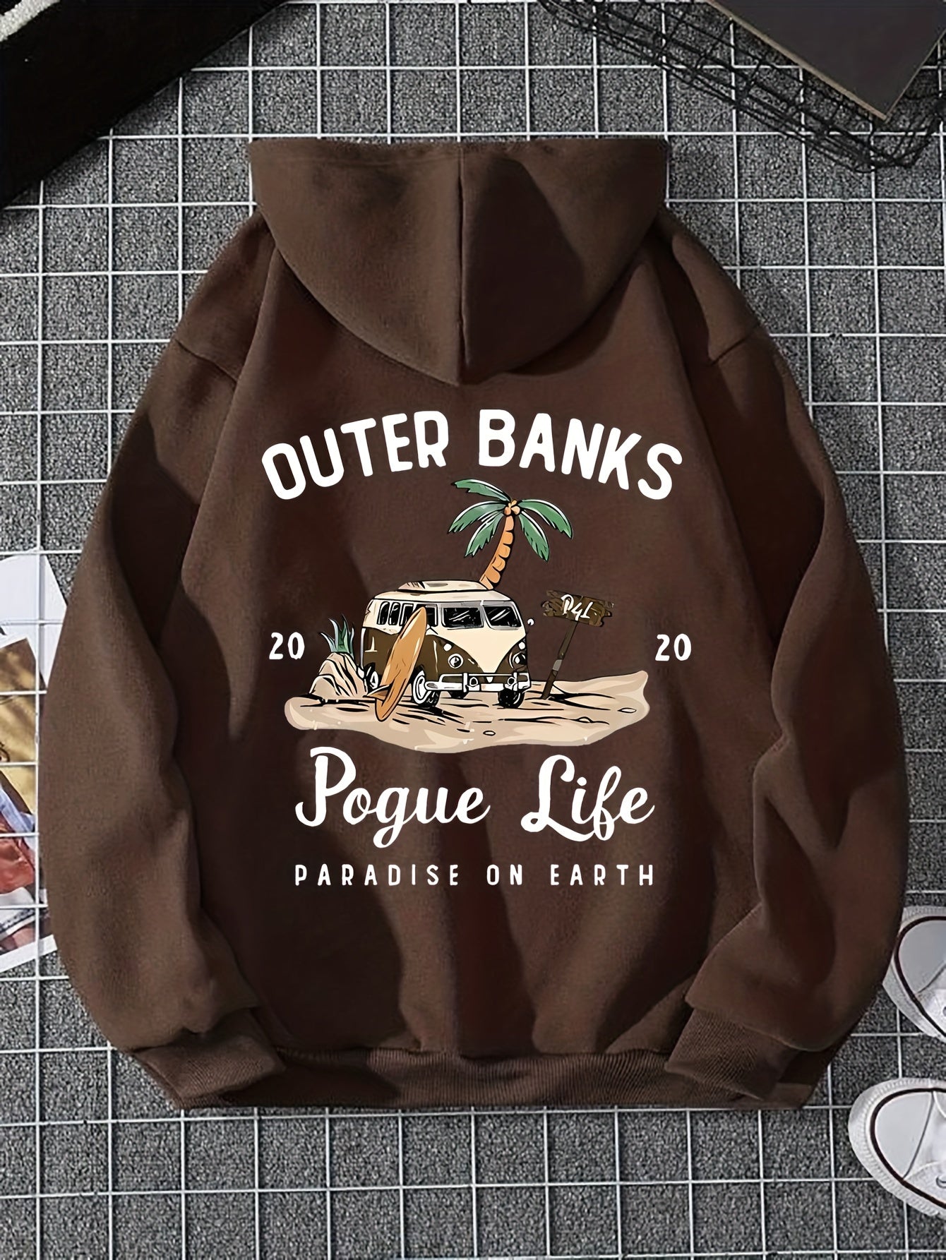 Pogue Life Graphic Hoodie for Women - Cozy Pocket Sweatshirt with Drawstring