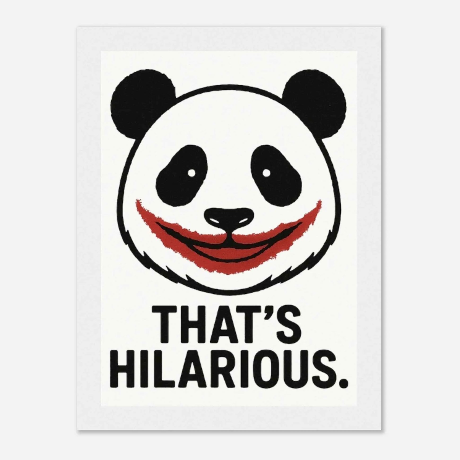 Wall Art Poster - That’s Hilarious Matte Wooden Frame Mini Poster 13x18 cm - Museum Quality - StylePicksBySei