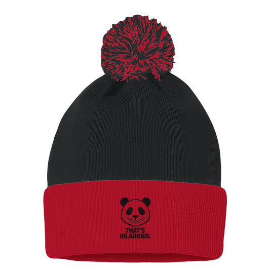 Embroidered Pom-Pom Beanie | That's Hilarious - Sportsman SP15 - StylePicksBySei