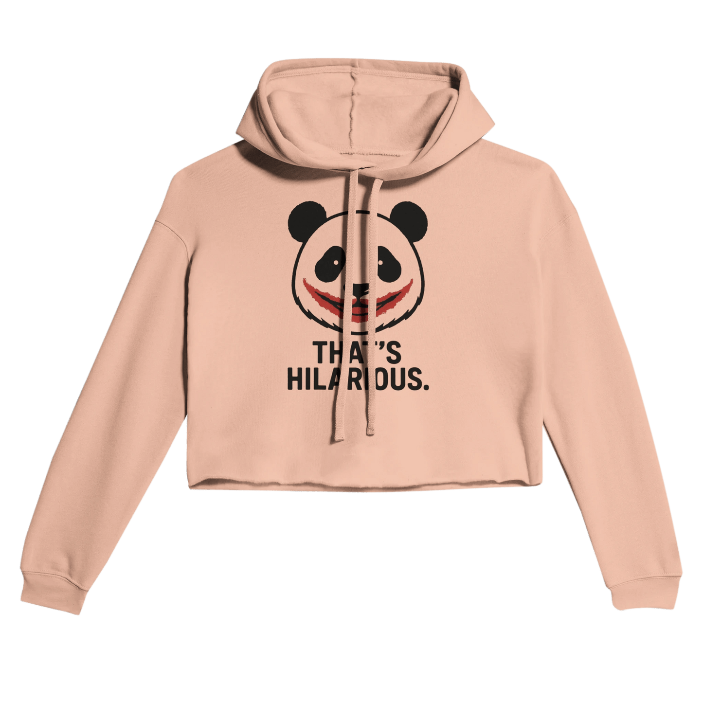 Hilarious Panda Hoodie | Women’s Cropped Streetwear 7502 - StylePicksBySei