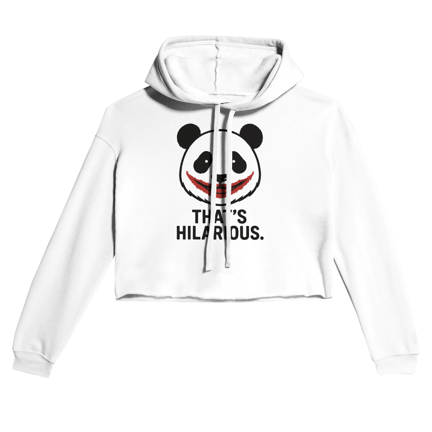 Hilarious Panda Hoodie | Women’s Cropped Streetwear 7502 - StylePicksBySei