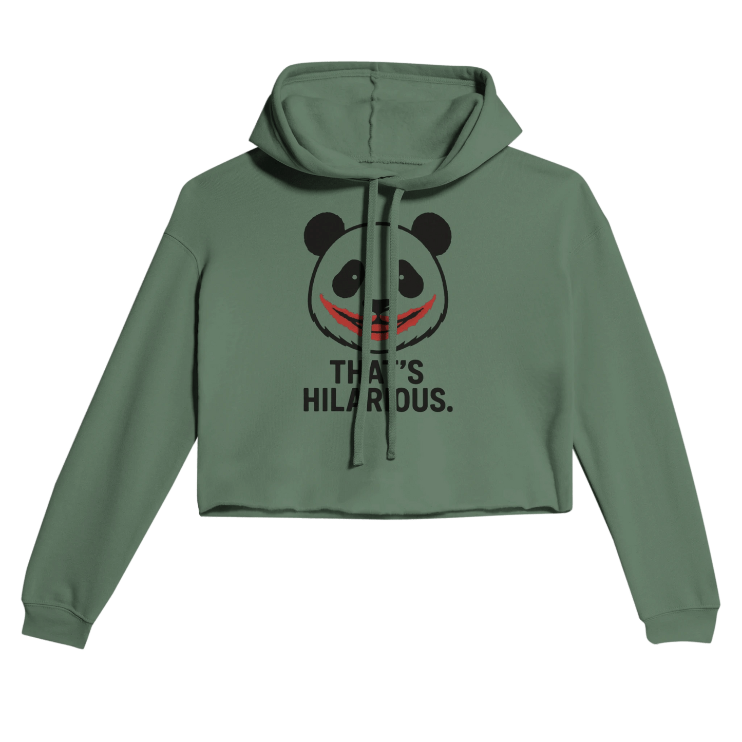 Hilarious Panda Hoodie | Women’s Cropped Streetwear 7502 - StylePicksBySei