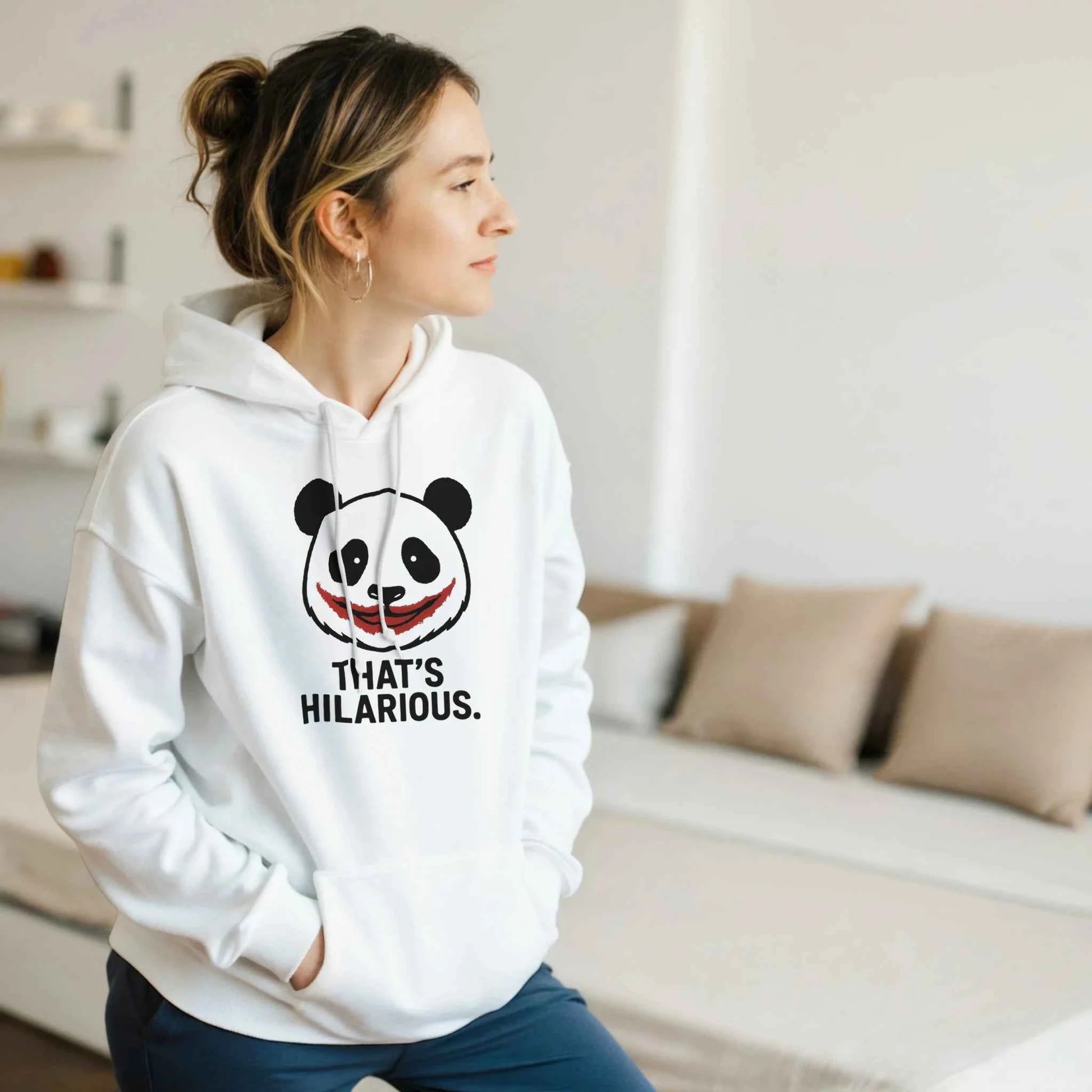 Panda Hoodie | That's Hilarious Unisex Streetwear Gildan® 18500 - StylePicksBySei