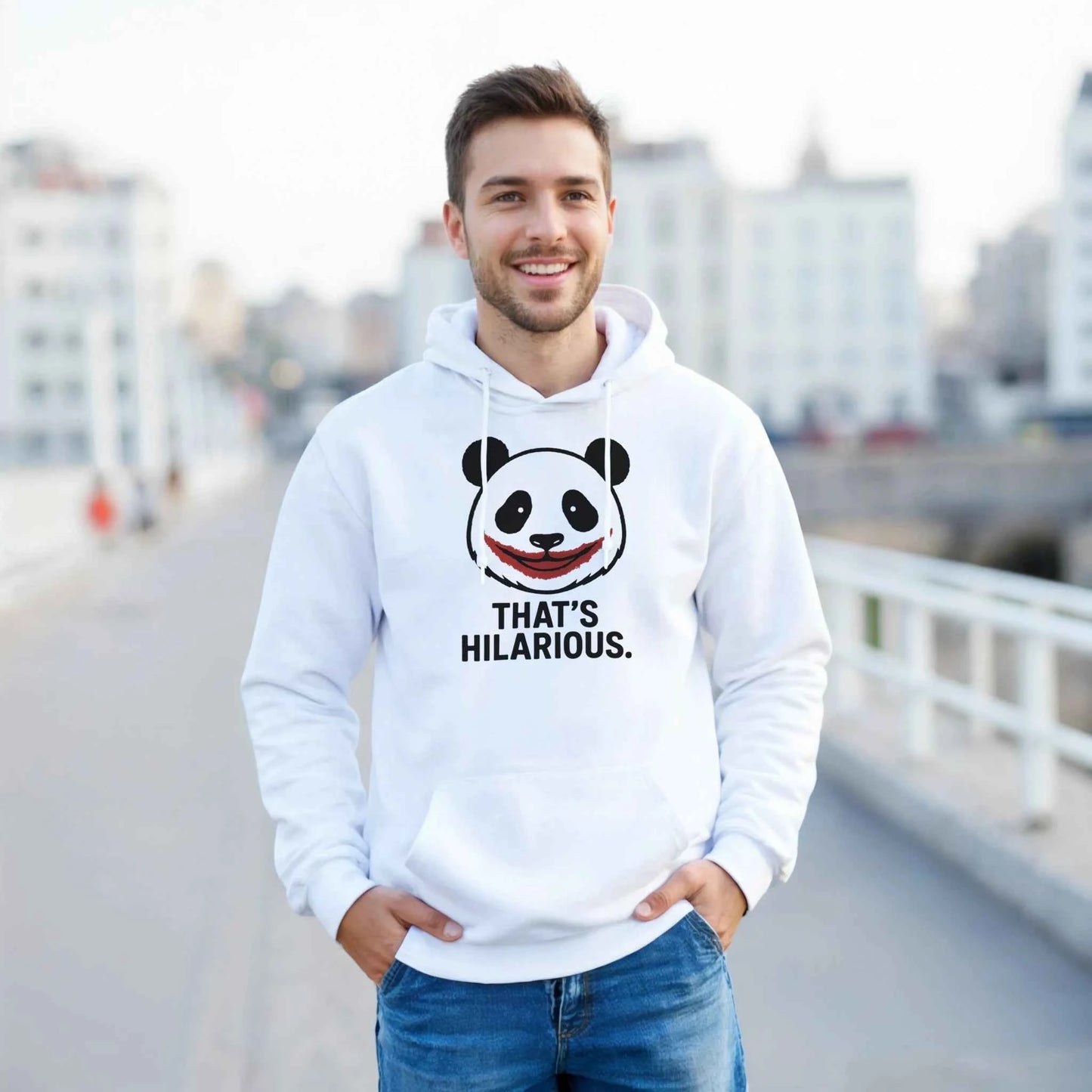 Panda Hoodie | That's Hilarious Unisex Streetwear Gildan® 18500 - StylePicksBySei