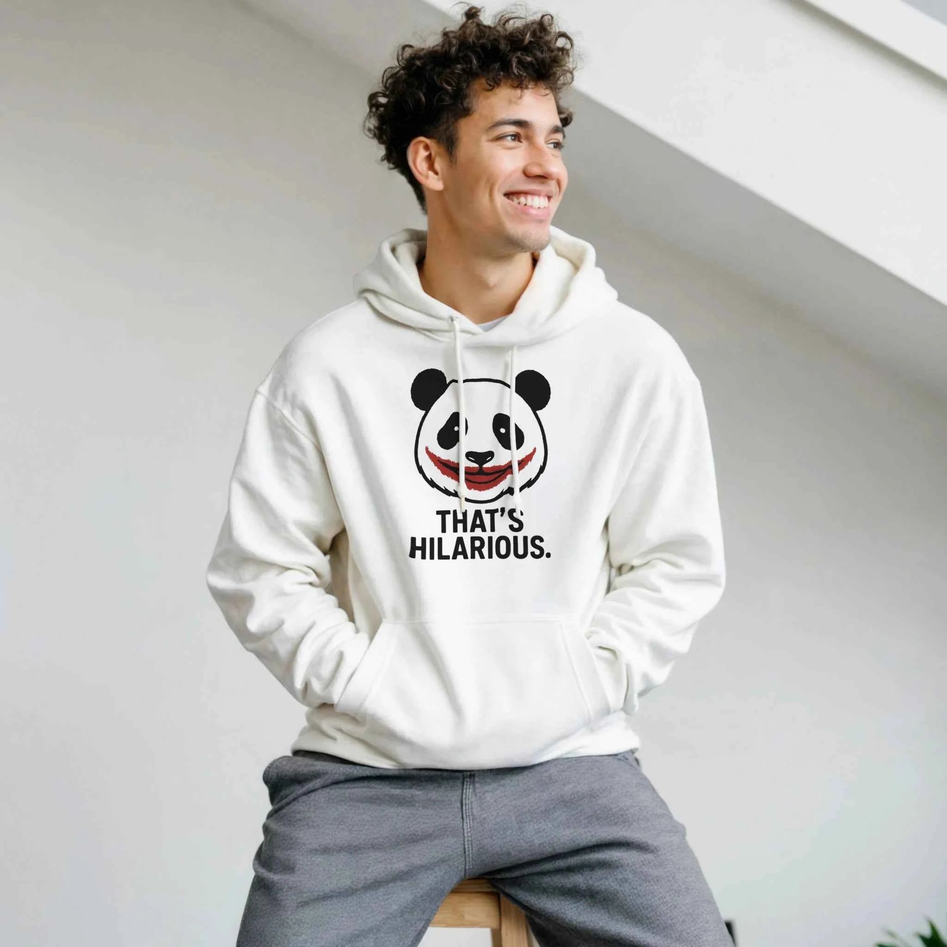 Panda Hoodie | That's Hilarious Unisex Streetwear Gildan® 18500 - StylePicksBySei