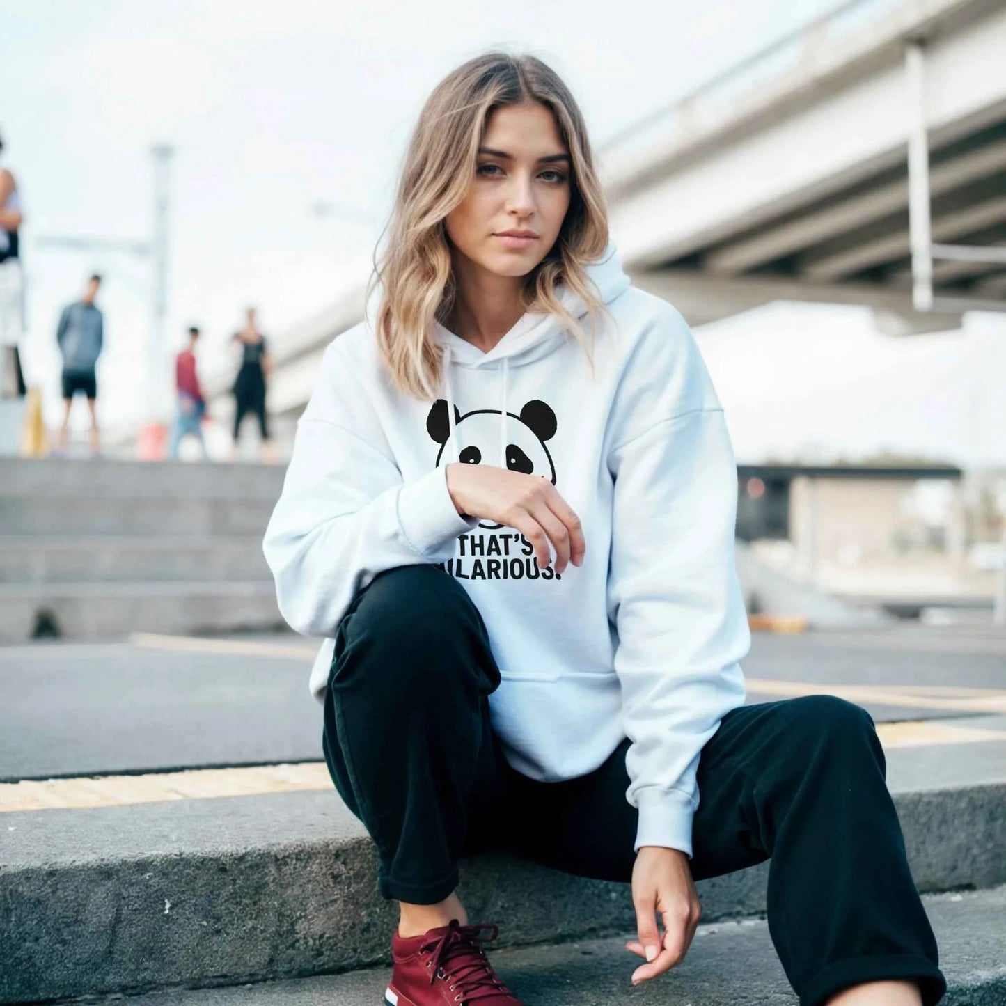 Panda Hoodie | That's Hilarious Unisex Streetwear Gildan® 18500 - StylePicksBySei