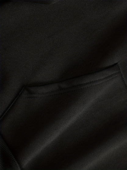 Men's Love and Peace Graphic Hoodie - Casual Pullover with Kangaroo Pocket