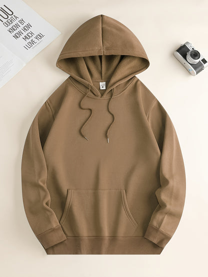 Men's Love and Peace Graphic Hoodie - Casual Pullover with Kangaroo Pocket