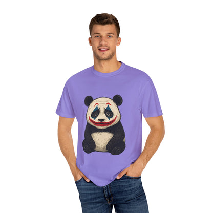 Panda Graphic T-Shirt | Hilarious Panda Joker Tee, Fun Unisex Casual Wear, Unique Gift for Animal Lovers, Halloween Costume Idea