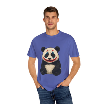 Panda Graphic T-Shirt | Hilarious Panda Joker Tee, Fun Unisex Casual Wear, Unique Gift for Animal Lovers, Halloween Costume Idea