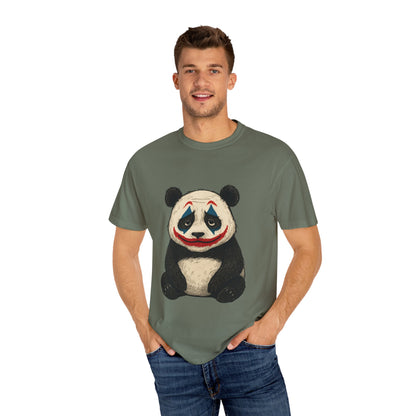 Panda Graphic T-Shirt | Hilarious Panda Joker Tee, Fun Unisex Casual Wear, Unique Gift for Animal Lovers, Halloween Costume Idea