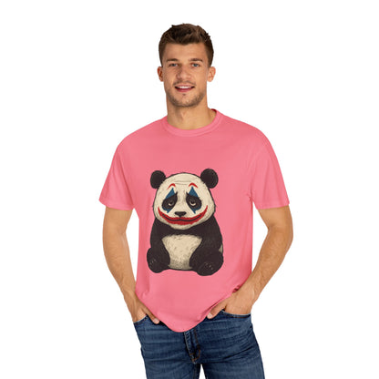 Panda Graphic T-Shirt | Hilarious Panda Joker Tee, Fun Unisex Casual Wear, Unique Gift for Animal Lovers, Halloween Costume Idea