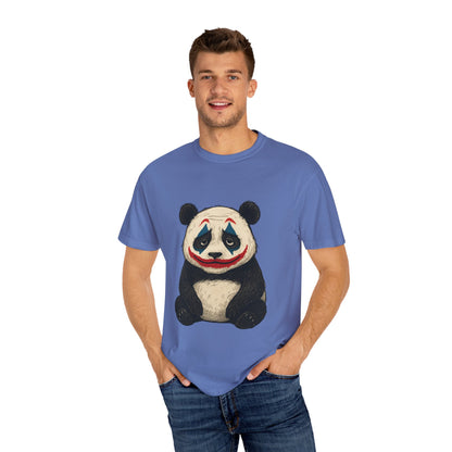 Panda Graphic T-Shirt | Hilarious Panda Joker Tee, Fun Unisex Casual Wear, Unique Gift for Animal Lovers, Halloween Costume Idea