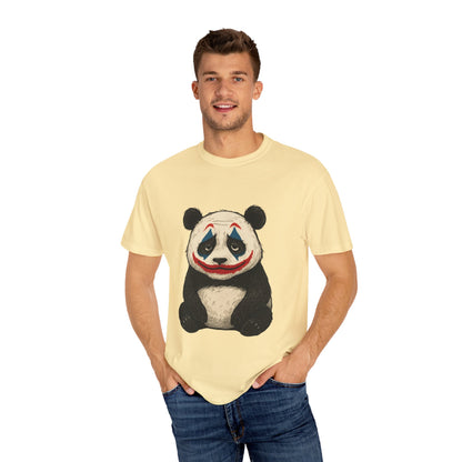 Panda Graphic T-Shirt | Hilarious Panda Joker Tee, Fun Unisex Casual Wear, Unique Gift for Animal Lovers, Halloween Costume Idea