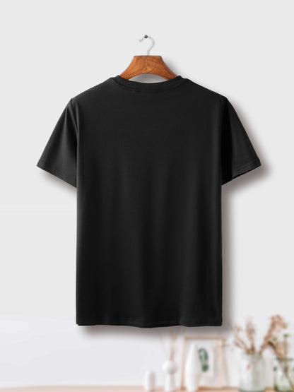 Men's Never Give Up Graphic T-Shirt - Casual Short Sleeve Crew Neck Tee