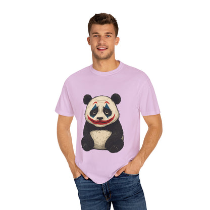 Panda Graphic T-Shirt | Hilarious Panda Joker Tee, Fun Unisex Casual Wear, Unique Gift for Animal Lovers, Halloween Costume Idea