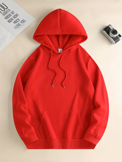 Men's Love and Peace Graphic Hoodie - Casual Pullover with Kangaroo Pocket