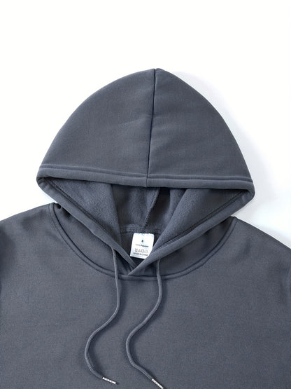 Men's Ace Playing Card Graphic Hoodie - Casual Pullover with Kangaroo Pocket