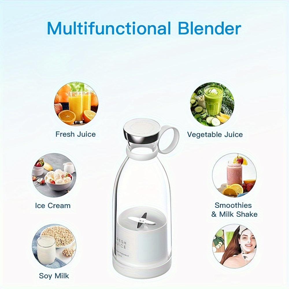 Professional Portable Electric Blender - 11.83oz Wireless Mini Juicer - StylePicksBySei