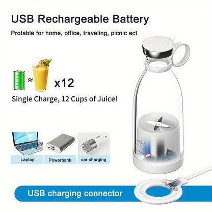 Professional Portable Electric Blender - 11.83oz Wireless Mini Juicer - StylePicksBySei