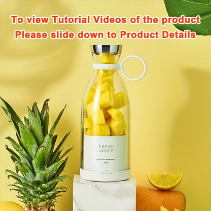 Professional Portable Electric Blender - 11.83oz Wireless Mini Juicer - StylePicksBySei