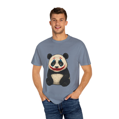 Panda Graphic T-Shirt | Hilarious Panda Joker Tee, Fun Unisex Casual Wear, Unique Gift for Animal Lovers, Halloween Costume Idea