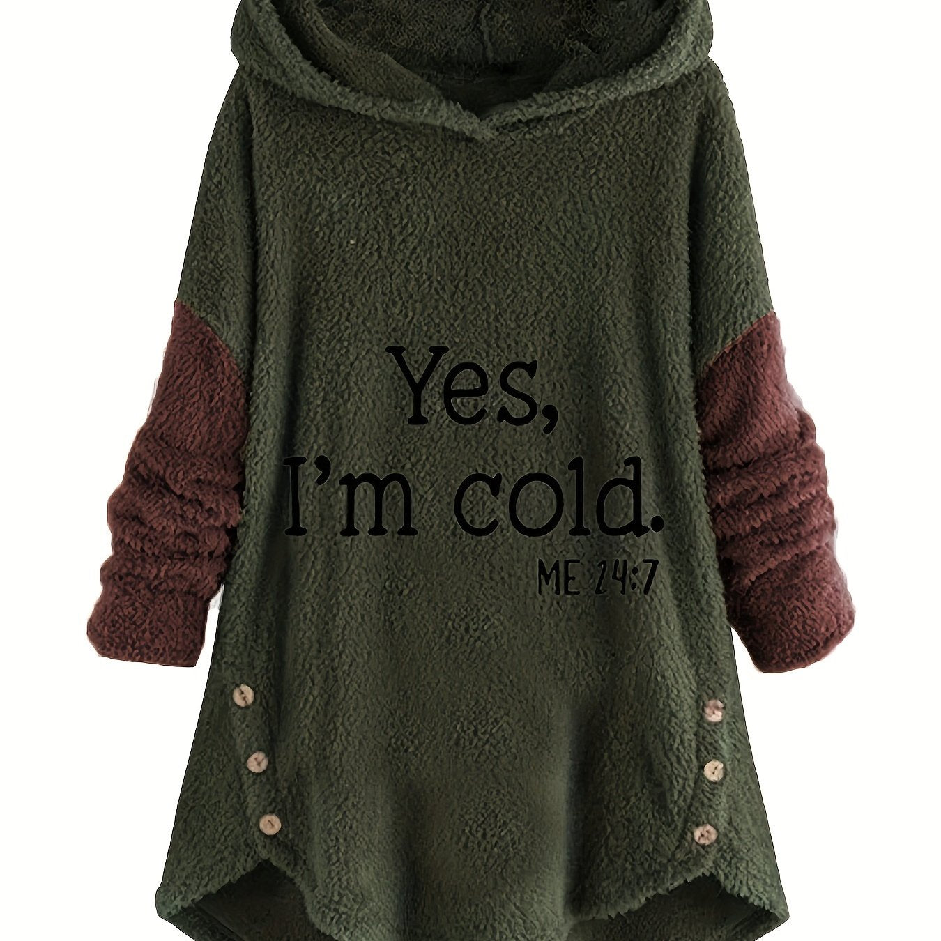 Women's Letter Print Hoodie - Casual Long Sleeve Color Block Pullover with Hood