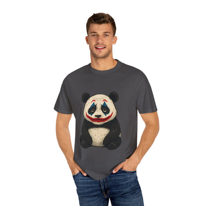 Panda Graphic T-Shirt | Hilarious Panda Joker Tee, Fun Unisex Casual Wear, Unique Gift for Animal Lovers, Halloween Costume Idea
