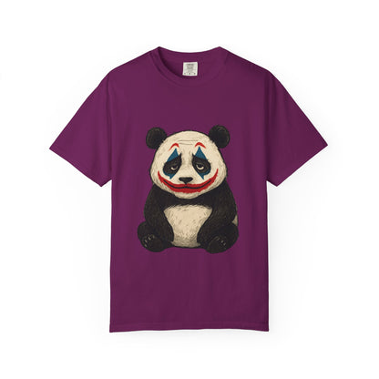 Panda Graphic T-Shirt | Hilarious Panda Joker Tee, Fun Unisex Casual Wear, Unique Gift for Animal Lovers, Halloween Costume Idea