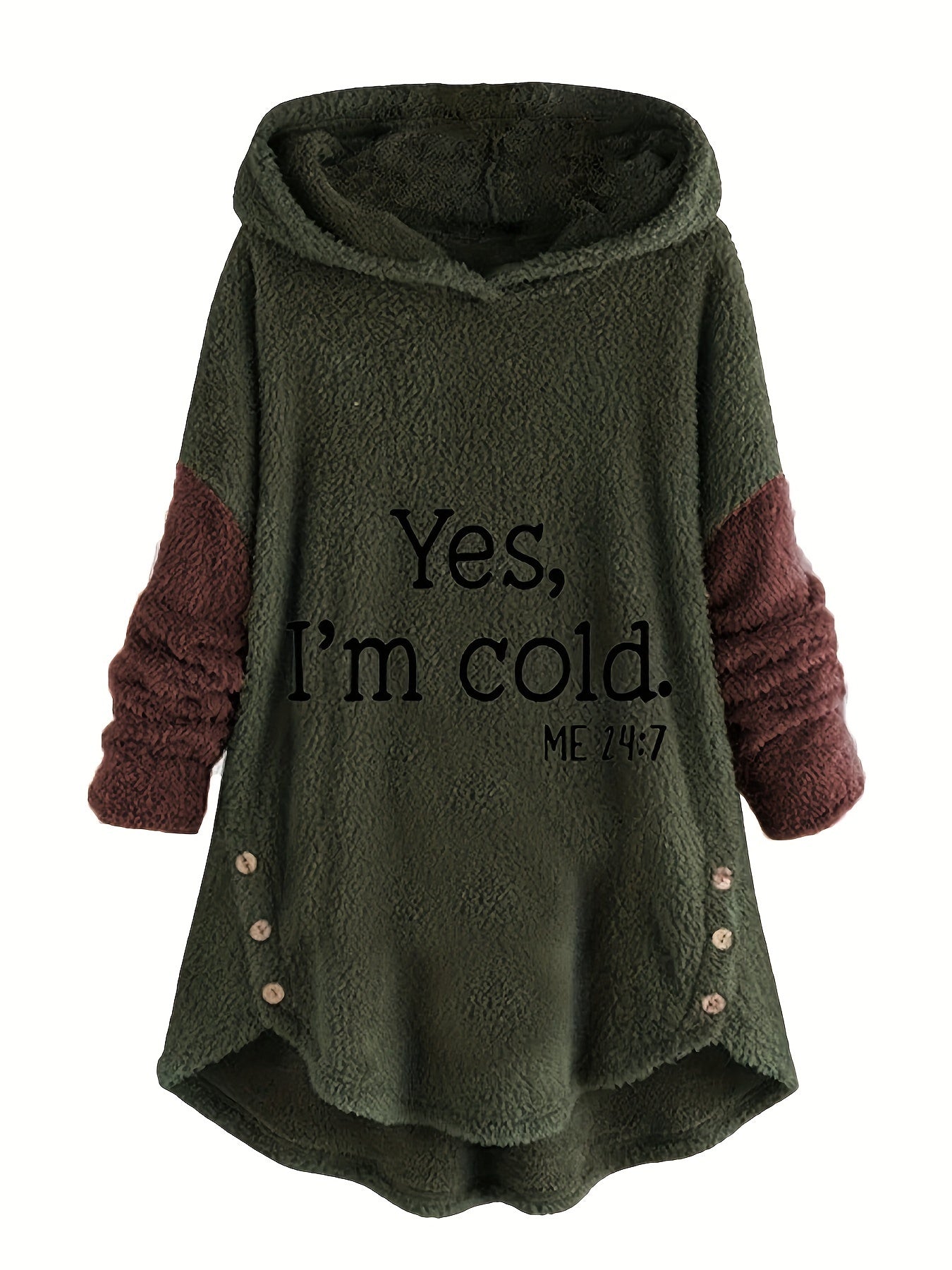 Women's Letter Print Hoodie - Casual Long Sleeve Color Block Pullover with Hood