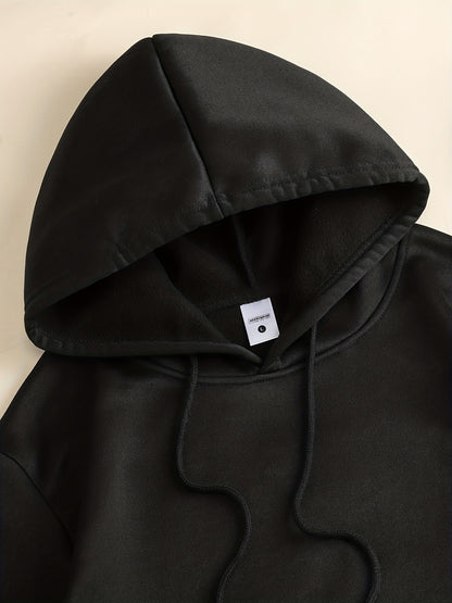Men's Love and Peace Graphic Hoodie - Casual Pullover with Kangaroo Pocket