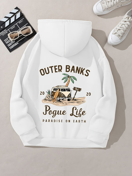 Pogue Life Graphic Hoodie for Women - Cozy Pocket Sweatshirt with Drawstring