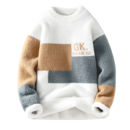 Men's Winter Letter Pattern Wool Pullover Sweater - Thick Knit Casual Sweater S-3XL - StylePicksBySei