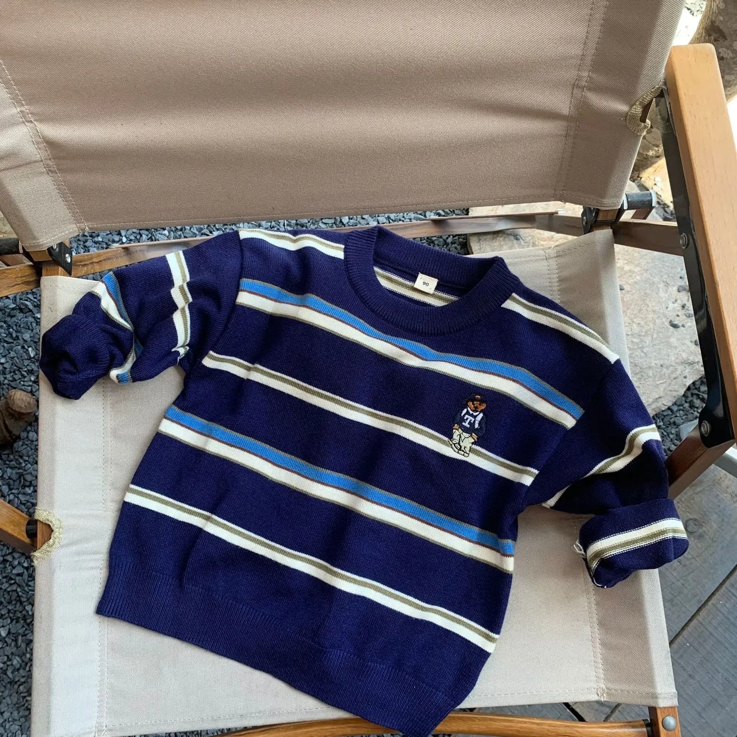 Korean Style Children's Cartoon Sweater - Boys Casual Knitted Pullover - StylePicksBySei