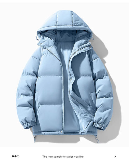 Men's Waterproof Thermal Jacket - Detachable Hood Winter Coat