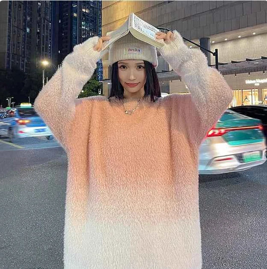 Women's Classic Crew Neck Sweater - Cloud Soft Cotton Pullover - StylePicksBySei