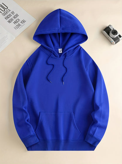 Men's Love and Peace Graphic Hoodie - Casual Pullover with Kangaroo Pocket