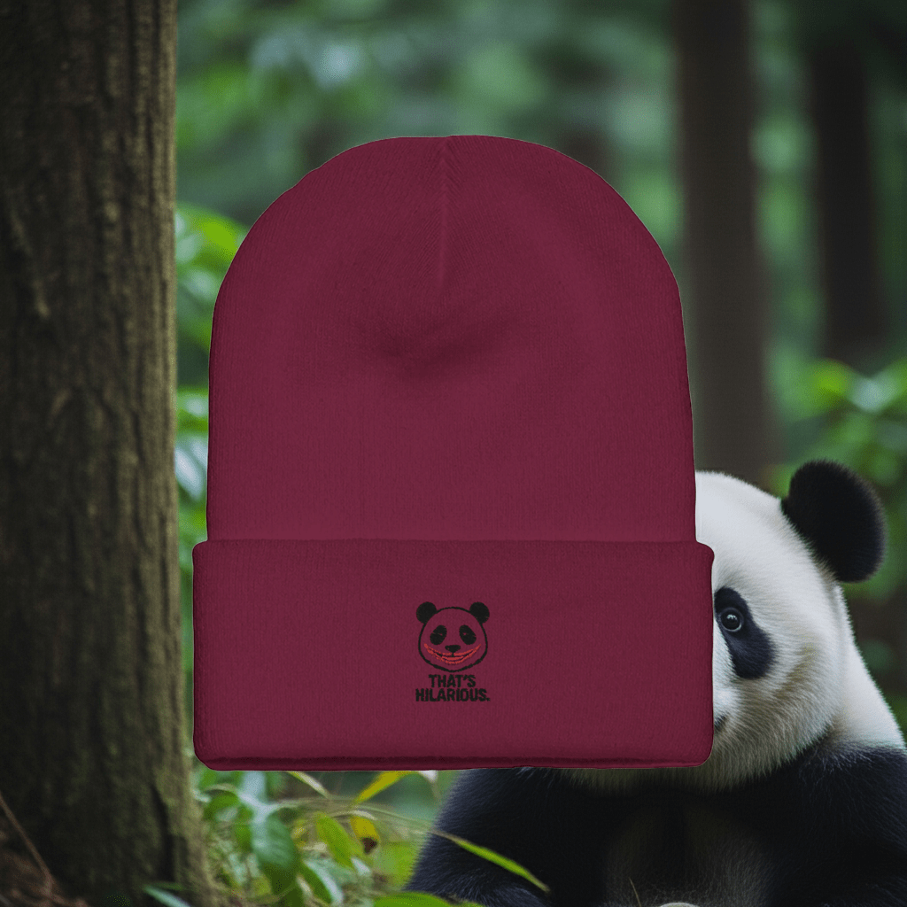 Embroidered Cuffed Beanie - That’s Hilarious | Yupoong 1501KC - StylePicksBySei