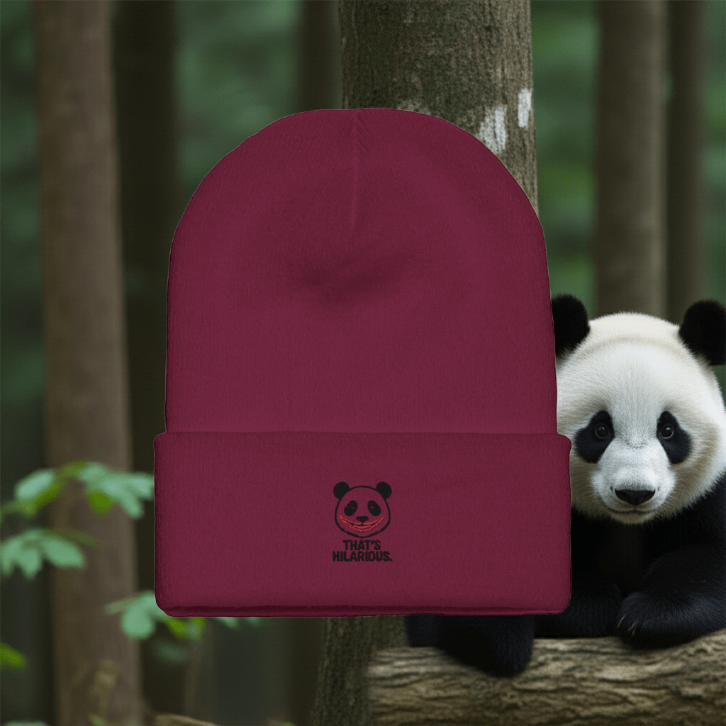 Embroidered Cuffed Beanie - That’s Hilarious | Yupoong 1501KC - StylePicksBySei