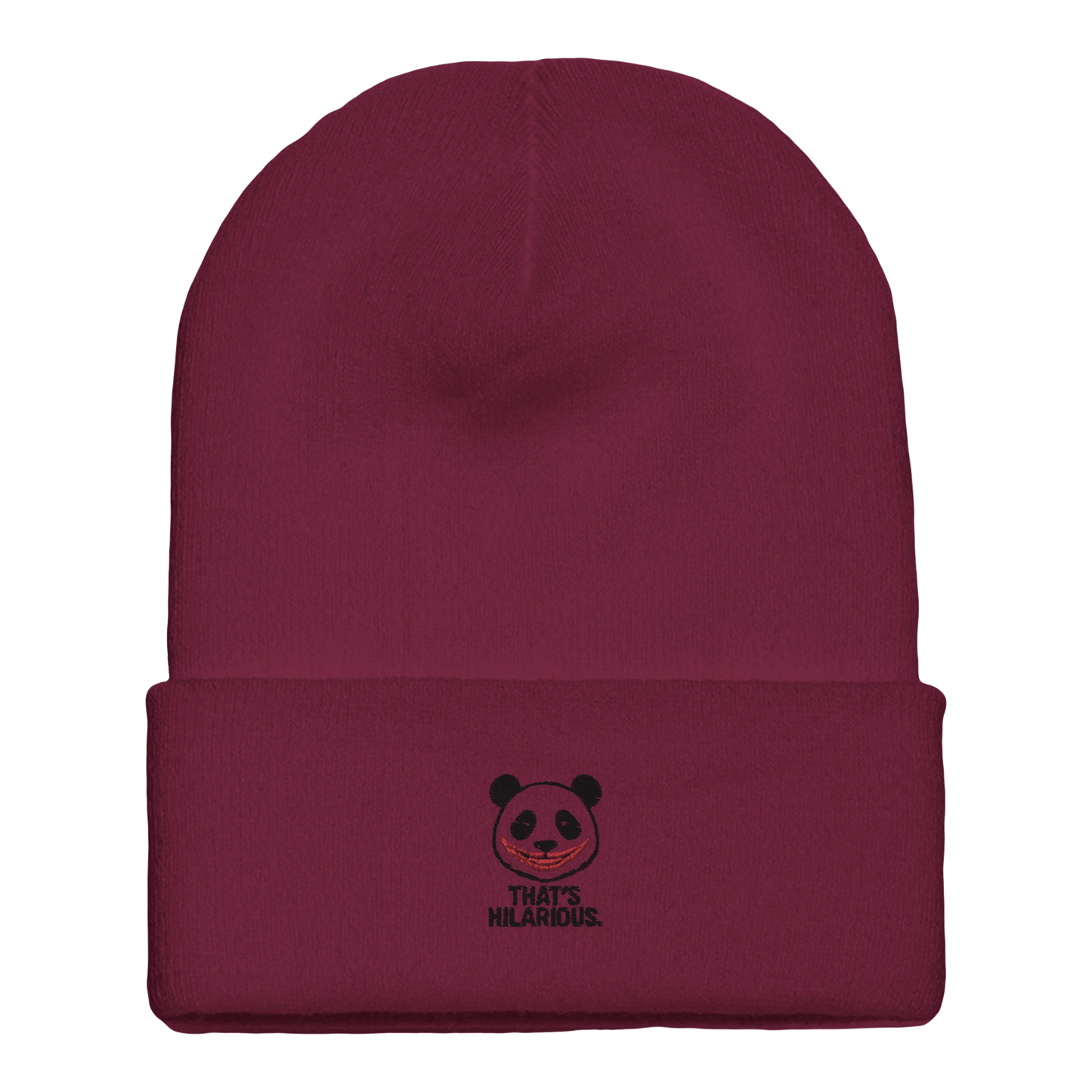 Embroidered Cuffed Beanie - That’s Hilarious | Yupoong 1501KC - StylePicksBySei