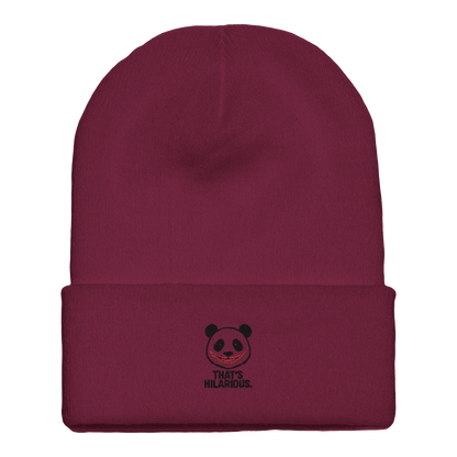Embroidered Cuffed Beanie - That’s Hilarious | Yupoong 1501KC - StylePicksBySei