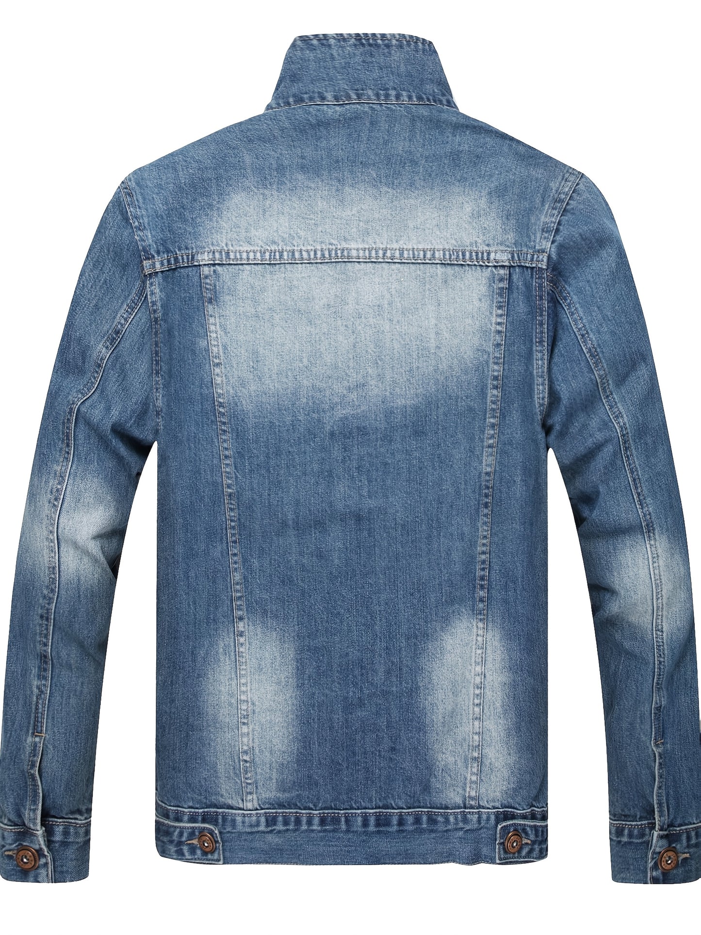 LZLER Men's Denim Jackets Distressed Destroyed Classic Vintage Slim Fit Ripped 2025 Fashion Trendy Trucker Jean Jackets