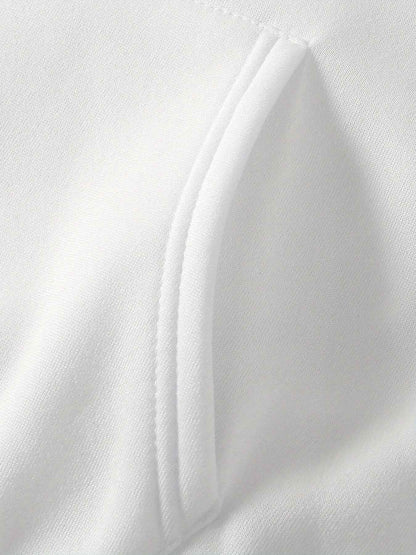 2023 Fall/Winter Casual Hooded Knit Hoodie for Women with Geometric Pattern, Polyester, Knit Fabric, 250g/m²