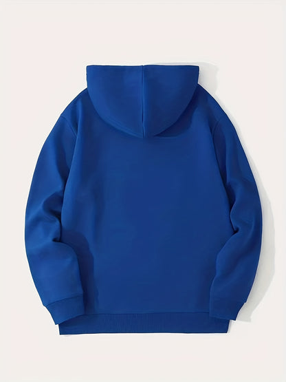 Men's Ace Playing Card Graphic Hoodie - Casual Pullover with Kangaroo Pocket